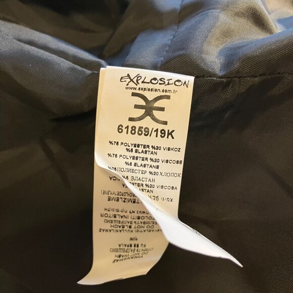 Explosion NWT Black Blazer with Chain Detail Size 42 - Picture 4 of 10